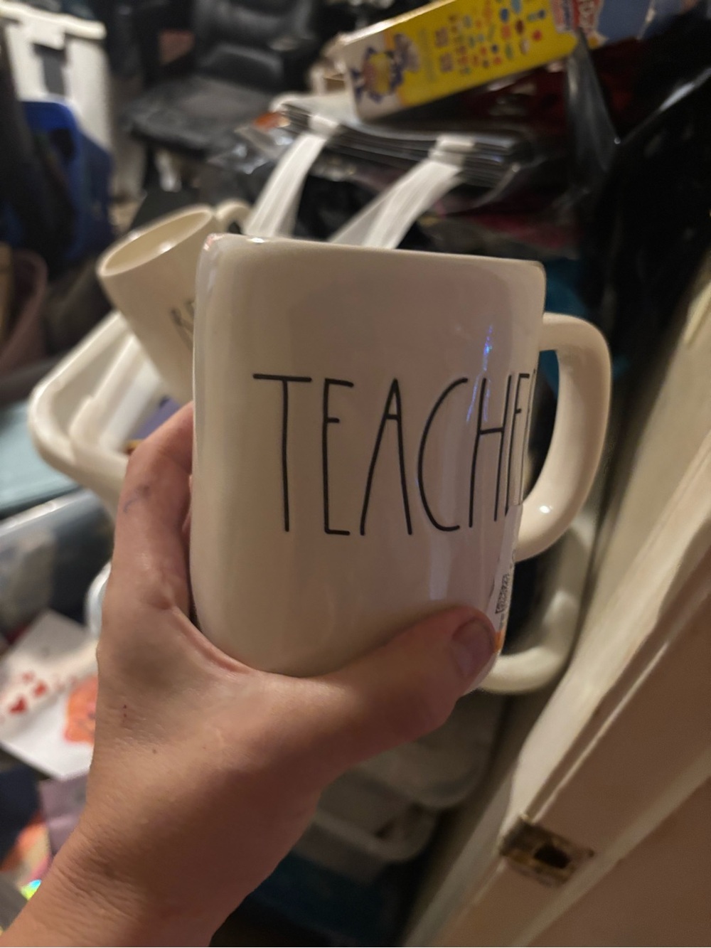 Rae Dunn “Teacher" Ceramic Mug -